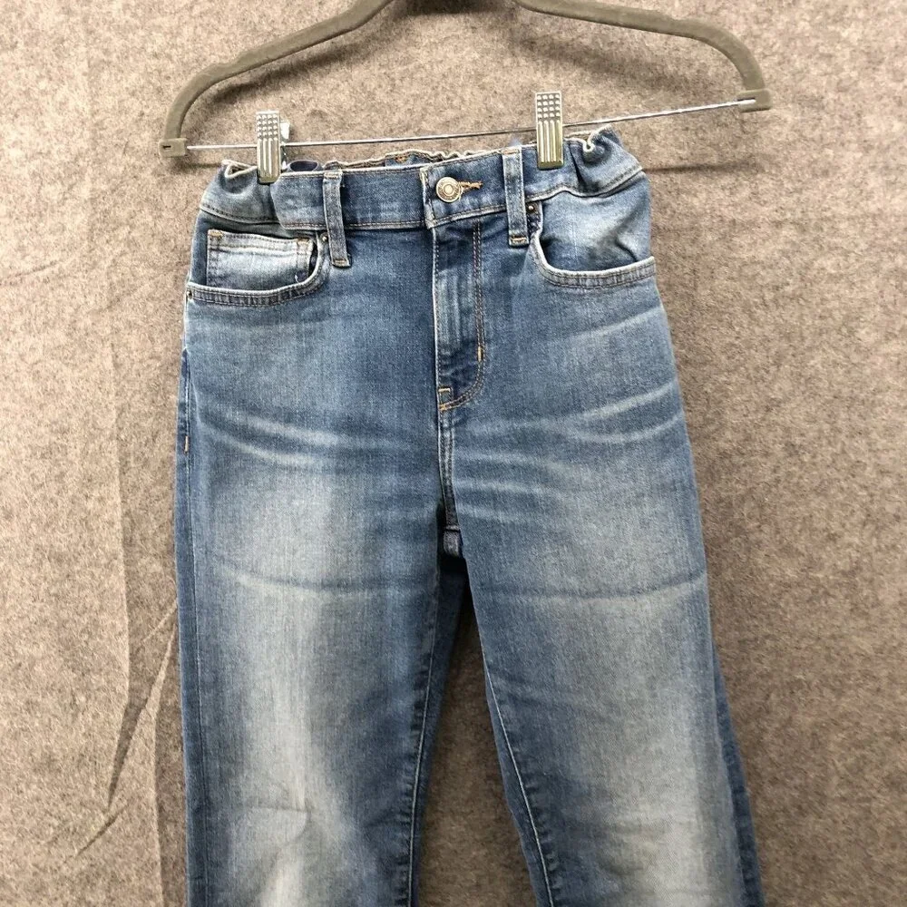 Old Navy Boys Size 14 Slim Fit Jeans Medium Wash Blue‎ 360 Stretch Adjustable